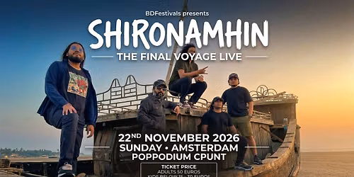 Shironamhin live in Amsterdam — muziek in Hoofddorp